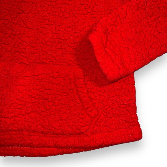 Fahrenheit Active Womens Fleece Sweatshirt Hoodie Red Stretch Lightweight Large - Picture 3 of 7